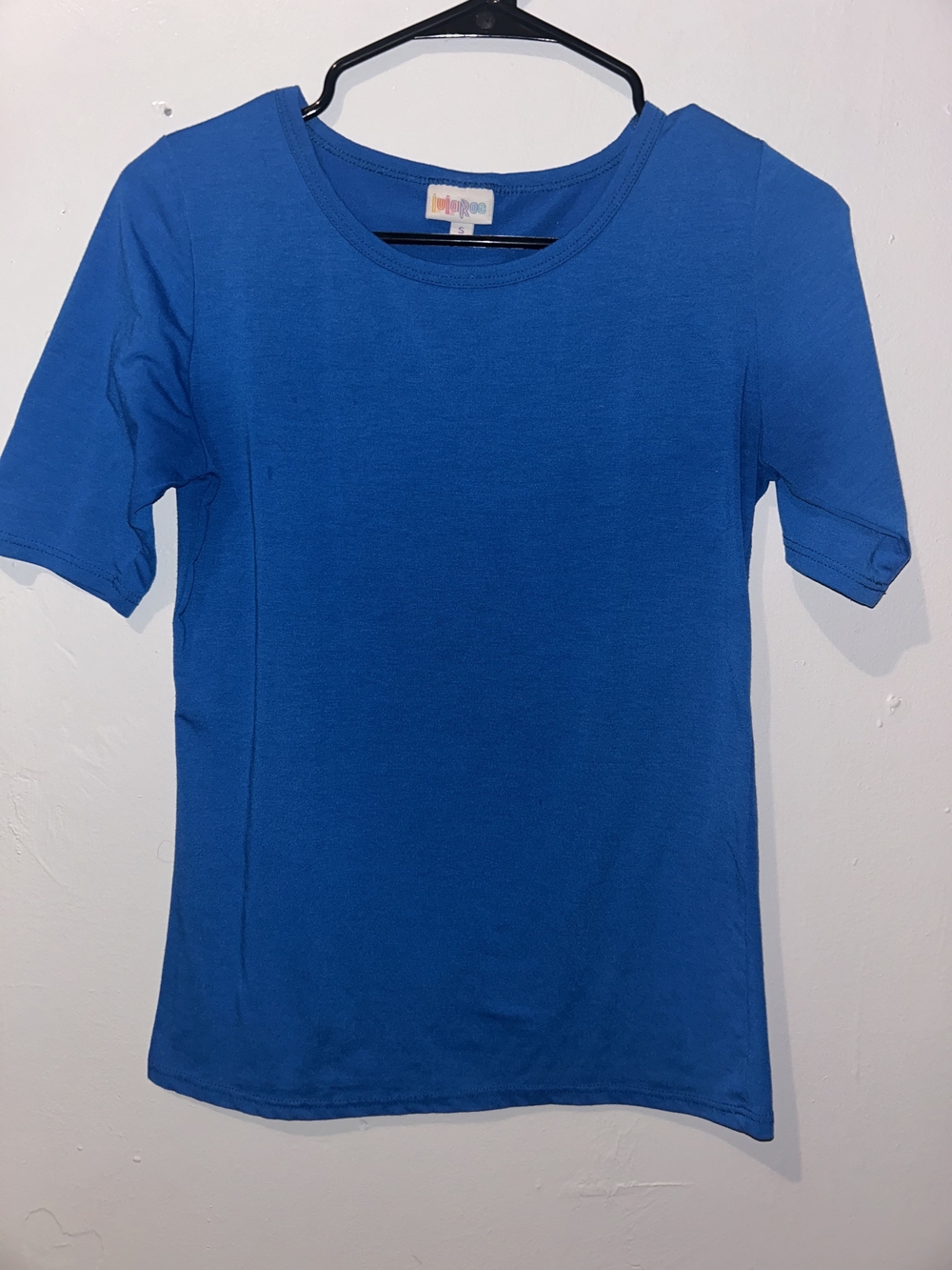 LuLaRoe Bright Blue Short Sleeve Kids Tee